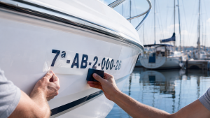 adhesivos de matrícula náutica, letras para matrícula de barco, matrícula adhesiva para moto de agua