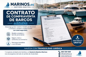 Contrato de compraventa editable para barcos de recreo Gestoría Náutica Marinos.es