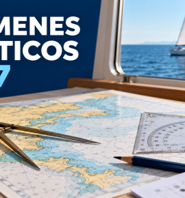 Exámenes náuticos 2027: carta náutica, instrumentos de navegación y velero