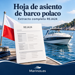 Hoja de asiento de barco polaco: extracto completo del registro REJA24