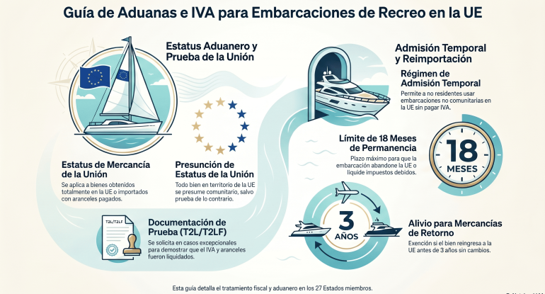 Importar un barco de Canarias a la Península IVA y trámites