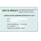 licencia para pescar desde barco en Andalucía