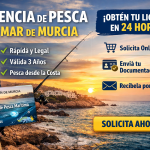 Licencia de pesca desde orilla en Murcia