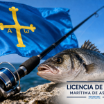 Licencia de pesca para mar, desde tierra y desde barco, para Asturias y mar Cantábrico