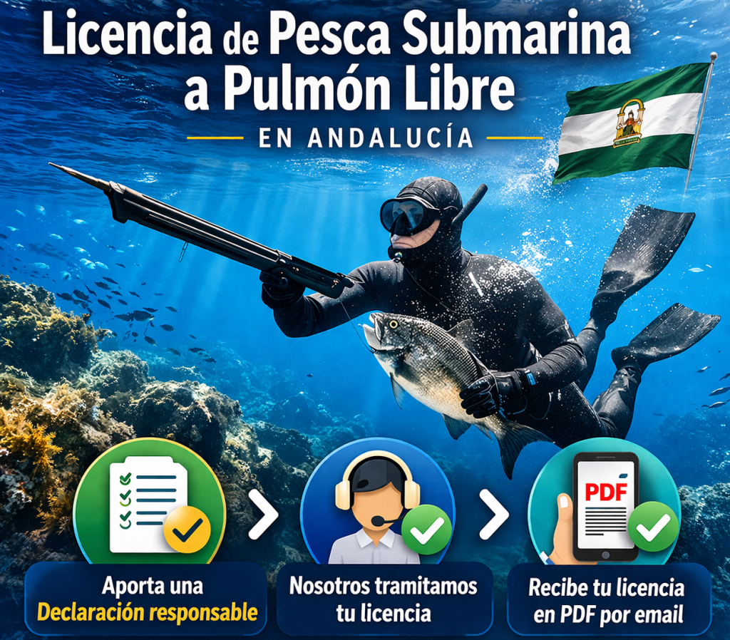 Licencia de pesca submarina Andalucía