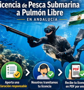 Licencia de pesca submarina Andalucía
