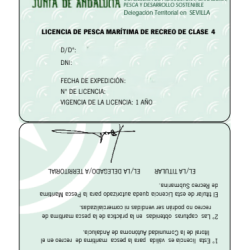 Licencia de pesca Submarina a Pulmón Libre (Andalucía)