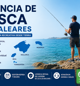 "Licencia de pesca Baleares" "Mallorca · Menorca · Ibiza · Formentera" "Válida 3 años"