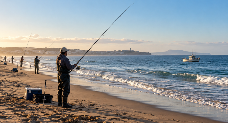 pesca deportiva, campeonatos de pesca, surfcasting, pesca desde embarcación, Andalucía