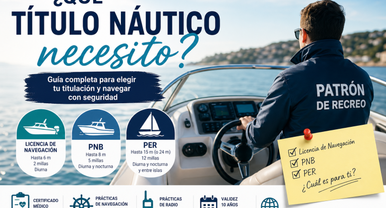 ¿Qué título náutico necesito? Preguntas frecuentes para empezar a navegar en España