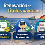 Renovación de títulos náuticos paso a paso