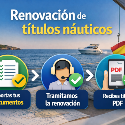 Renovación de títulos náuticos paso a paso