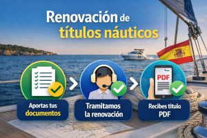 Renovación de títulos náuticos paso a paso